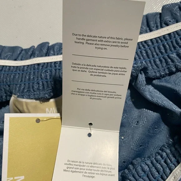 NEW Size M MICHAEL Michael Kors Shoulder Top Polyester Elastane Chambray $88 - Picture 9 of 10
